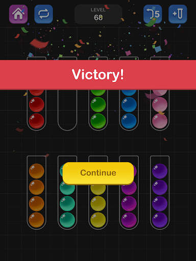 Sortir Bola, Game Puzzle Warna screenshot 13