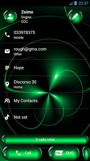 Dialer Theme Spheres Green screenshot 5