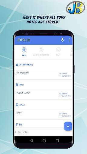 JotBlue Fast Note Taking скриншот 5
