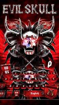 Red Evil Skull Keyboard screenshot 1