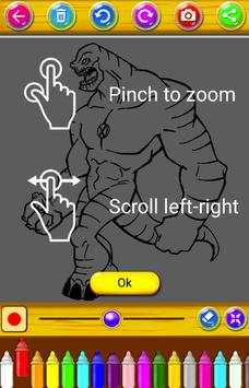 Ben Omnitrix 10 Coloring Pages games screenshot 4