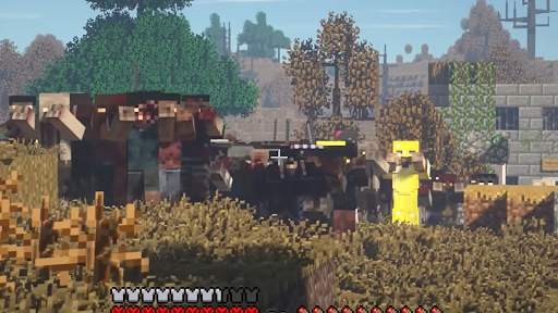Zombie apocalypse in minecraft screenshot 2