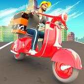 Pizza Delivery Boy: City Bike Driving Games .8
