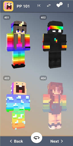 Rainbow Skins Minecraft screenshot 2