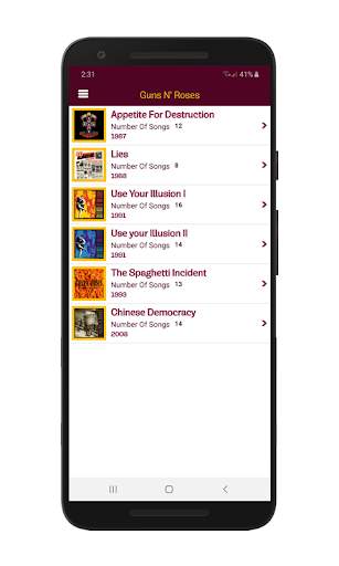 Guns N' Roses Modern Music Library (Unofficial) screenshot 2