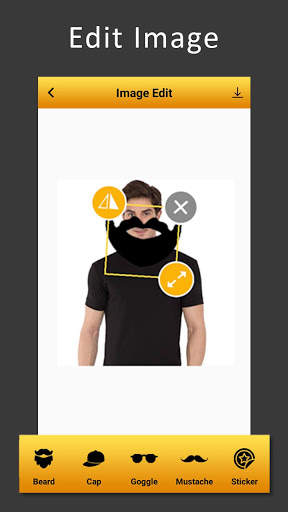 Men king - beard, mustache & hairstyle editor screenshot 5