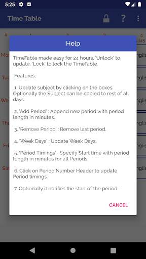 Time Table скриншот 2