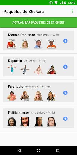 Stickers peruanos para Whatsapp - Stickers Perú screenshot 1