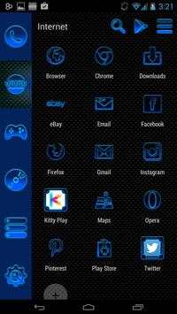 Smart Launcher Blue Neon screenshot 3