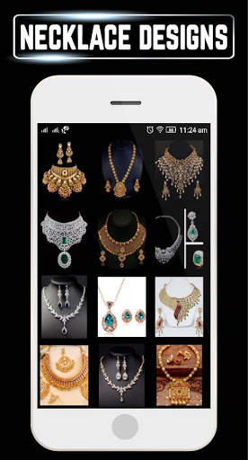 New Gold Necklace Designs Jewellery Gallery Ideas screenshot 1
