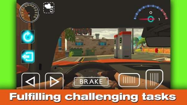 Racing in car 3D screenshot 3