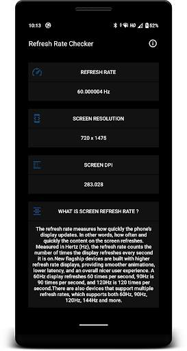 Refresh Rate Checker screenshot 1