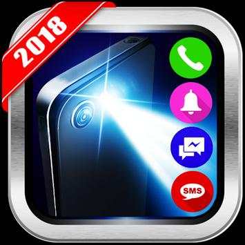 Super Flashlight on Call and SMS screenshot 6