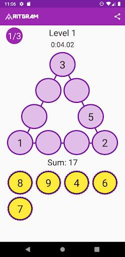 Magic Triangles - Math Puzzles - Aritgram screenshot 6