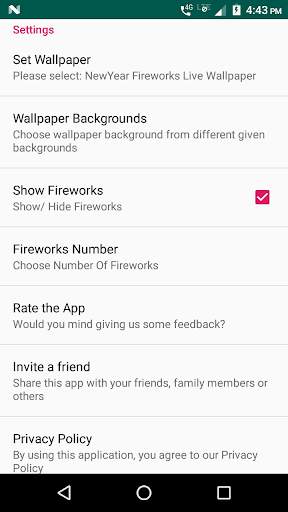 Fireworks Live Wallpaper screenshot 7