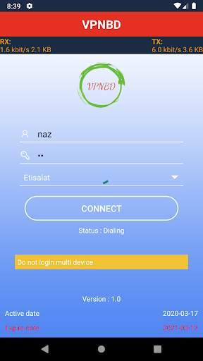 VPNBD VPN screenshot 2