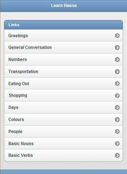 Learn Hausa screenshot 1