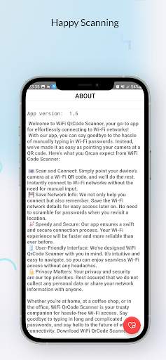 WiFi QrCode Password scanner screenshot 5