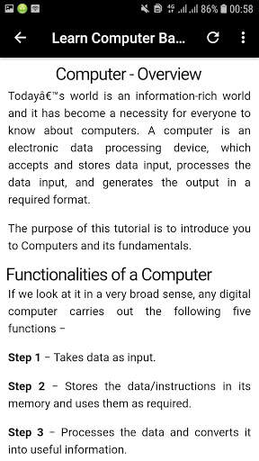 Basics of Computer in English скриншот 4