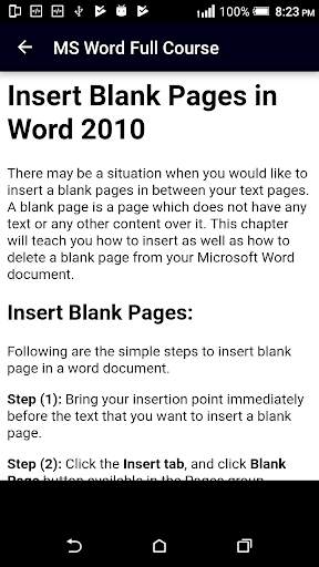 Learn MS Word (Basic & Advance) screenshot 10