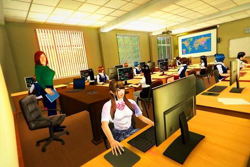 real High School Girl Simulator games screenshot 7