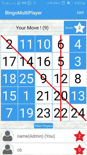 Bingo MultiPlayer (offline, less than 1MB) screenshot 5