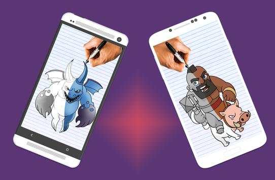 How To Draw Clash of clans characters screenshot 3