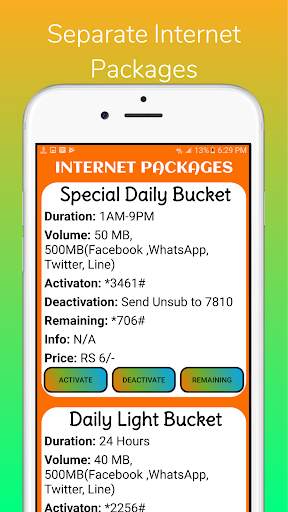 My Ufone Packages: Call, SMS & Internet 2020 screenshot 2