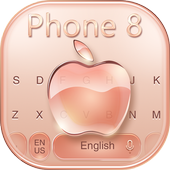 Keyboard for Phone 8 Gold icon