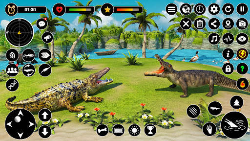 Animal Crocodile Attack Sim screenshot 8