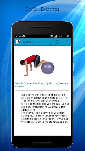 Stability Ball Exercises - Full Body Workouts screenshot 3