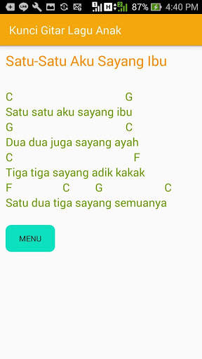 Kunci Gitar Lagu Anak screenshot 5