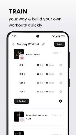 MyCoach: Gym Workouts Planner screenshot 1