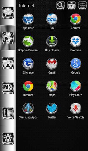 Smart Launcher Theme Titanium screenshot 2