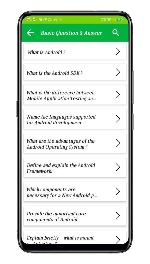 Tutorials For Android Studio® Quiz and Example-Pro screenshot 2