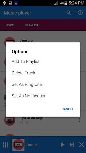 Audio player - mp3 player screenshot 5