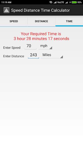 Speed Distance Time Calculator скриншот 3