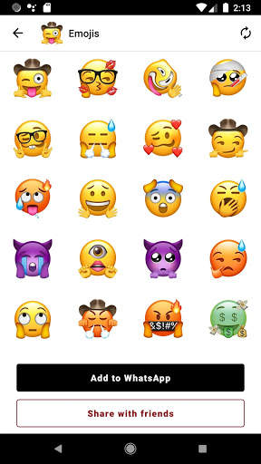 New Emojis & Memojis Stickers - WAStickerApps screenshot 4