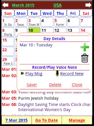 Holiday Calendar 2024 screenshot 11