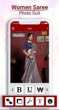 Women Saree Photo Suit 4 تصوير الشاشة