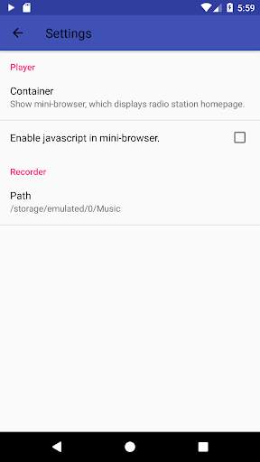 Internet Radio Player Recorder screenshot 2