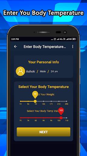 Body Temperature Checker Info 2 تصوير الشاشة