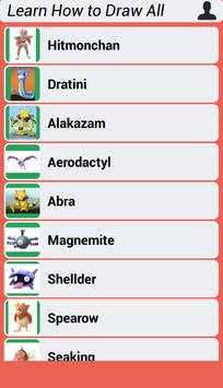 Learn How to Draw All Pokemon Go screenshot 4