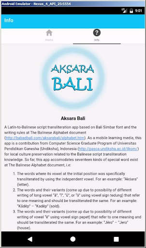 Aksara Bali screenshot 3