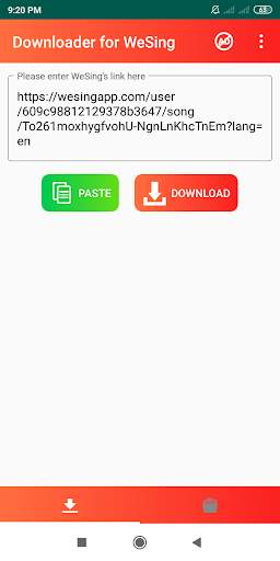 Downloader for WeSing screenshot 1