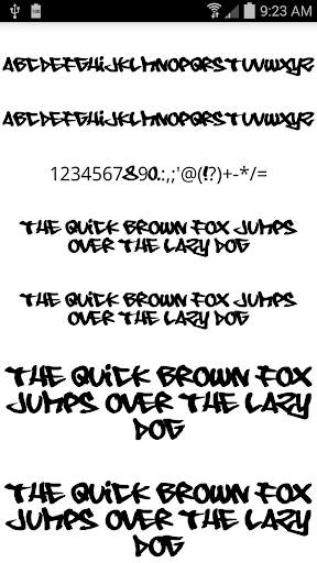 Graffiti Fonts Message Maker screenshot 1