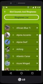 Bird Sounds And Ringtones screenshot 2