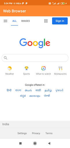 Indian Browser -  2020 screenshot 1