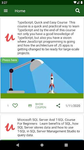 Fredu - Free Udemy Courses & Coupons скриншот 1