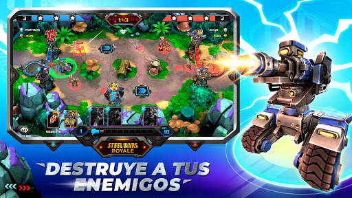Steel Wars Royale - Juego Robots Estrategia screenshot 1